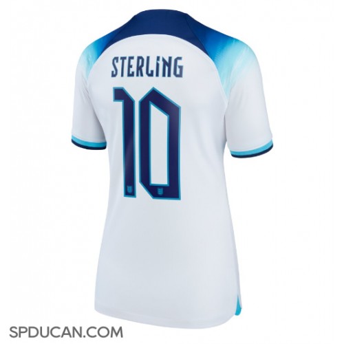 Zenski Nogometni Dres Engleska Raheem Sterling #10 Domaci SP 2022 Kratak Rukav